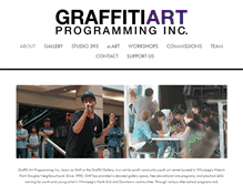 Tablet Screenshot of graffitigallery.ca